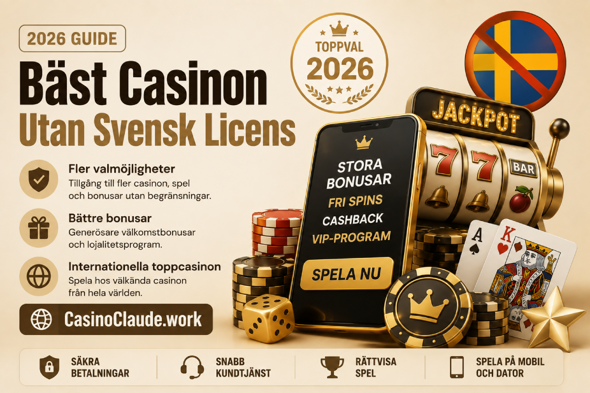 Bäst Casinon Utan Svensk Licens 2026